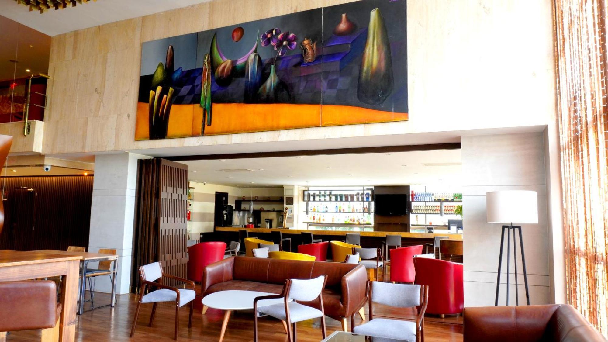 Bogota Plaza Hotel المظهر الخارجي الصورة The lobby of the hotel